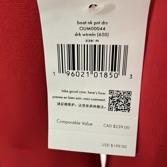 Kate Spade: Red Boat Neck Ponte Dress- pockets- fit & flare- M - Picture 2 of 16